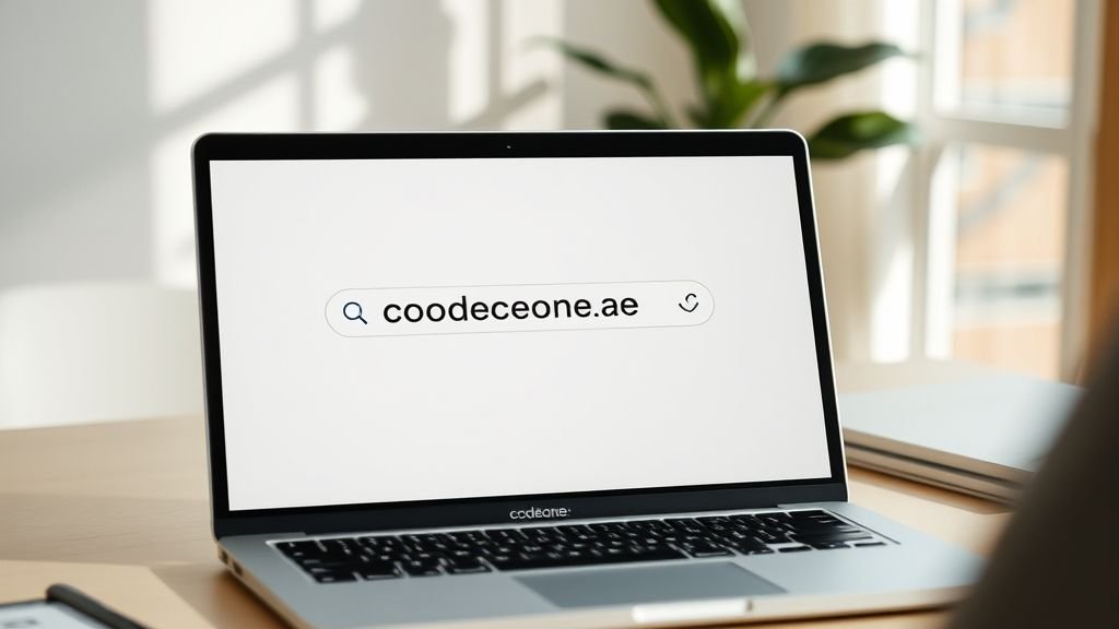 {"prompt":"a UI showcasing a search bar typing name of a domain inside a laptop on a desk with natural lights and cream desk neutral color tones, the camera zoomed in to show the user while typing it's domain name "codeone.ae"","originalPrompt":"a UI showcasing a search bar typing name of a domain inside a laptop on a desk with natural lights and cream desk neutral color tones, the camera zoomed in to show the user while typing it's domain name "codeone.ae"","width":1024,"height":576,"seed":42,"model":"flux","enhance":false,"nologo":true,"negative_prompt":"worst quality, blurry","nofeed":false,"safe":false,"isMature":false,"isChild":false}